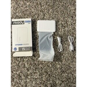 Miady 2-Pack 5000mAh Mini Portable Charger, 5V 2.4A USB-C Output Fast Charging